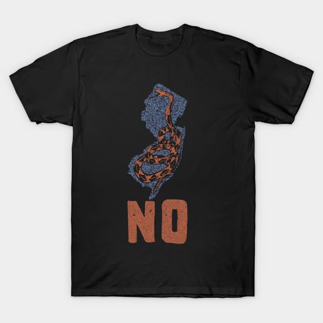 Vintage Gadsden Snake NJ "NO" T-Shirt by PelagiosCorner